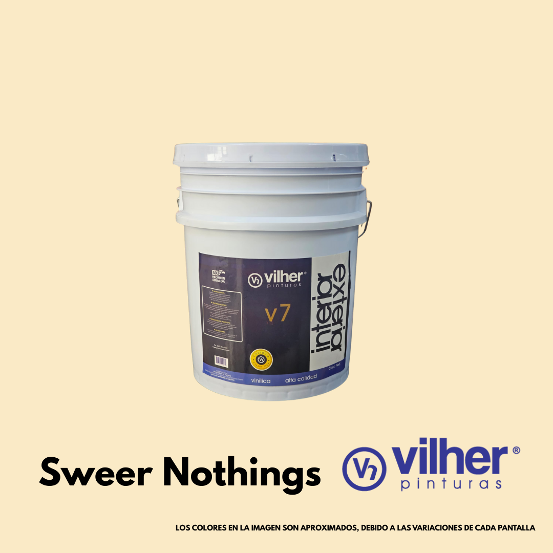 Pintura Vilher V7 Vinílica Acrílica 19 Litros 7 Años Interior y Exterior