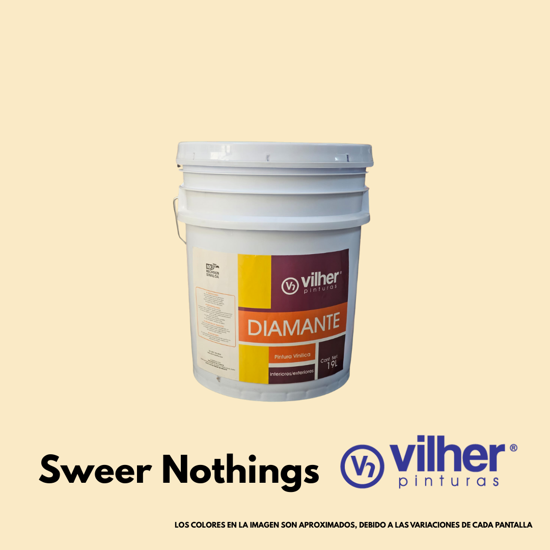 Pintura Vilher Vinílica Acrílica Diamante 19 Litros 3 Años Interior y Exterior