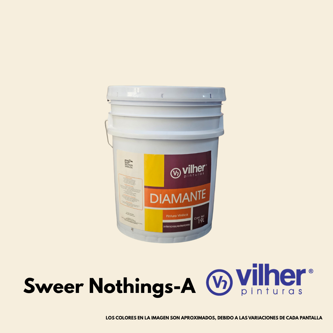 Pintura Vilher Vinílica Acrílica Diamante 19 Litros 3 Años Interior y Exterior