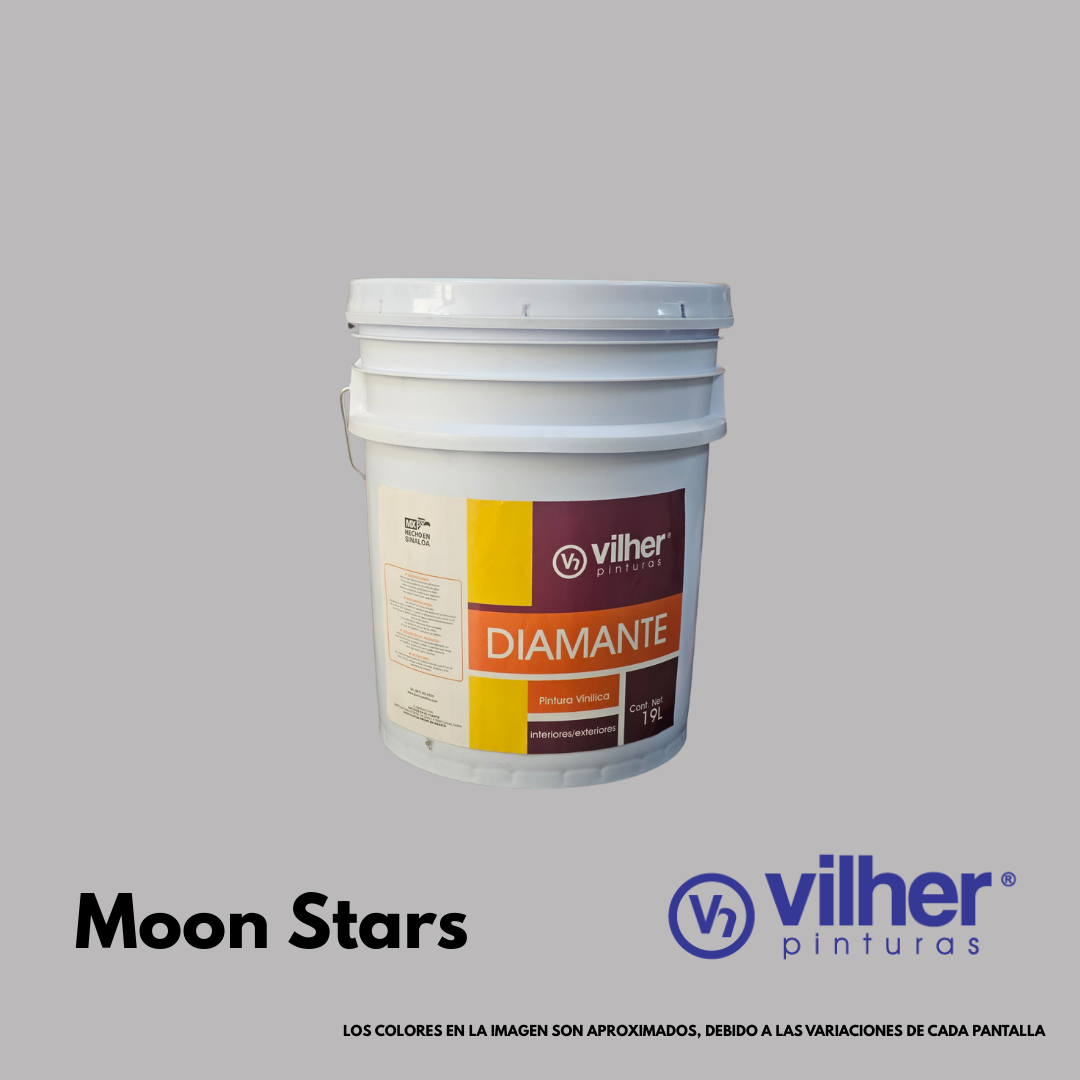 Pintura Vilher Vinílica Acrílica Diamante 19 Litros 3 Años Interior y Exterior