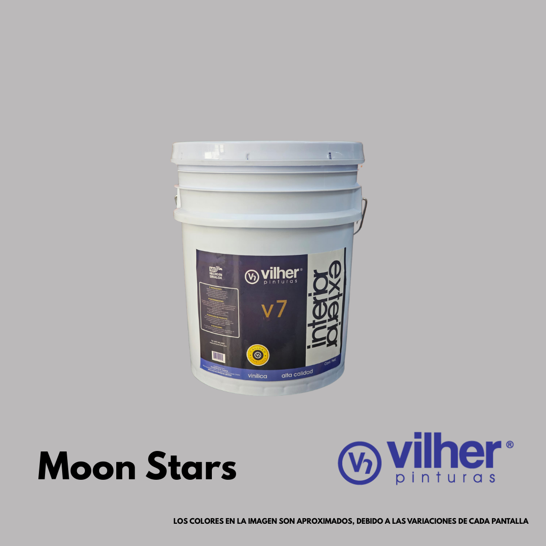 Pintura Vilher V7 Vinílica Acrílica 19 Litros 7 Años Interior y Exterior