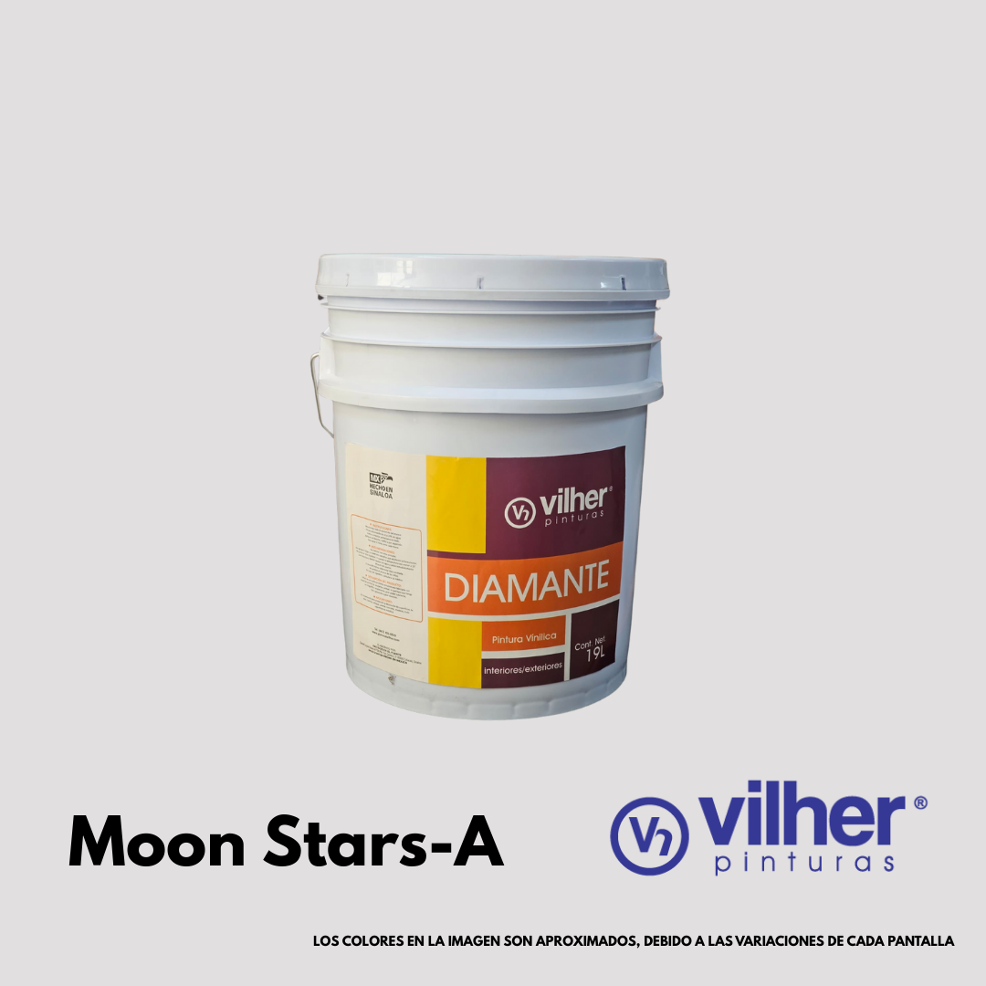 Pintura Vilher Vinílica Acrílica Diamante 19 Litros 3 Años Interior y Exterior