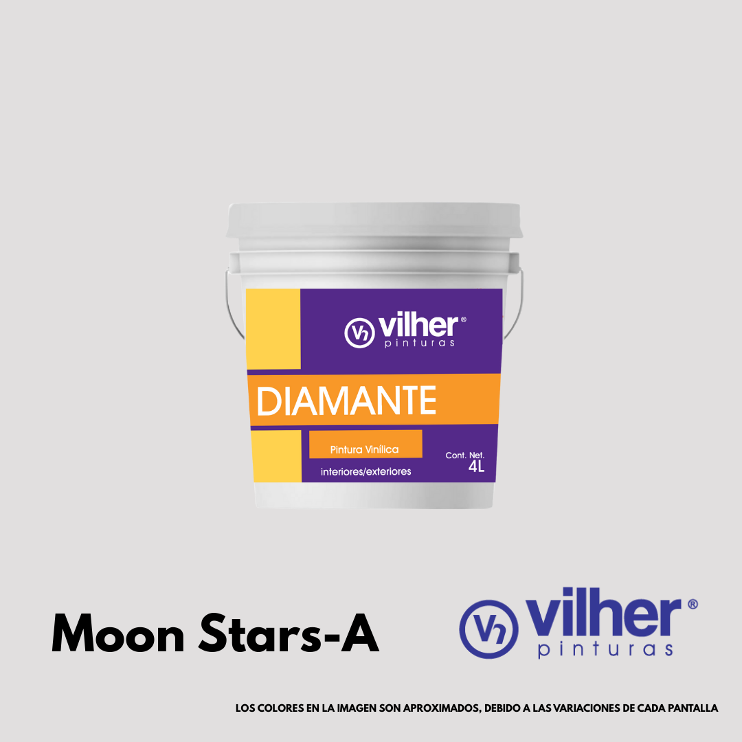 Pintura Vilher Vinílica Acrílica Diamante 4 Litros 3 Años Interior y Exterior