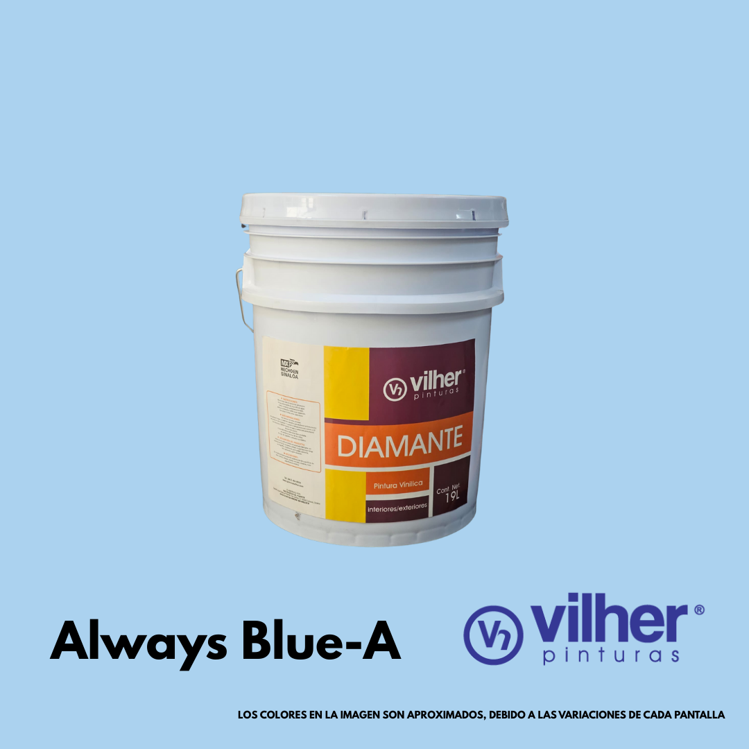 Pintura Vilher Vinílica Acrílica Diamante 19 Litros 3 Años Interior y Exterior