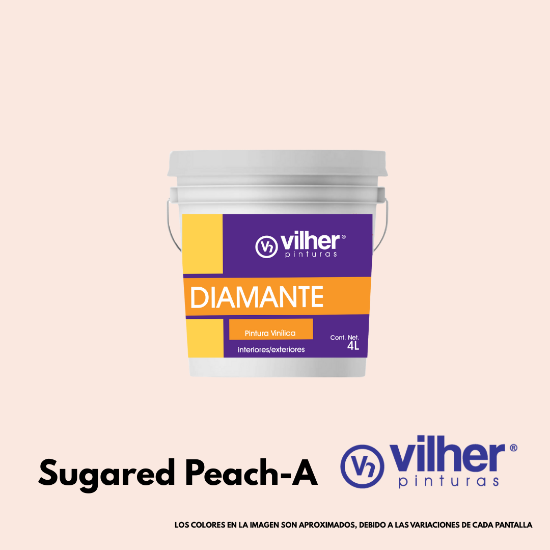 Pintura Vilher Vinílica Acrílica Diamante 4 Litros 3 Años Interior y Exterior