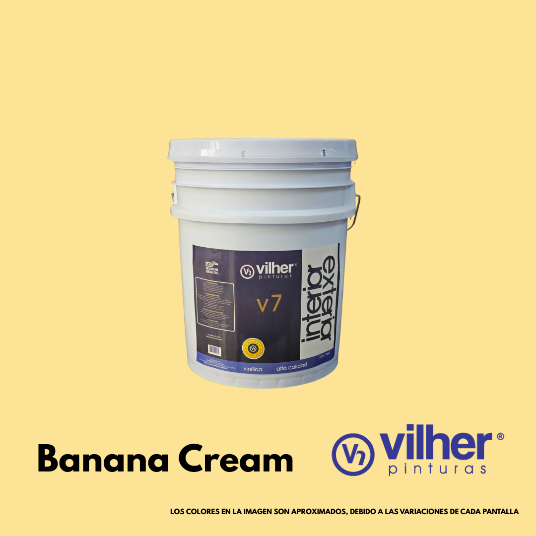 Pintura Vilher V7 Vinílica Acrílica 19 Litros 7 Años Interior y Exterior