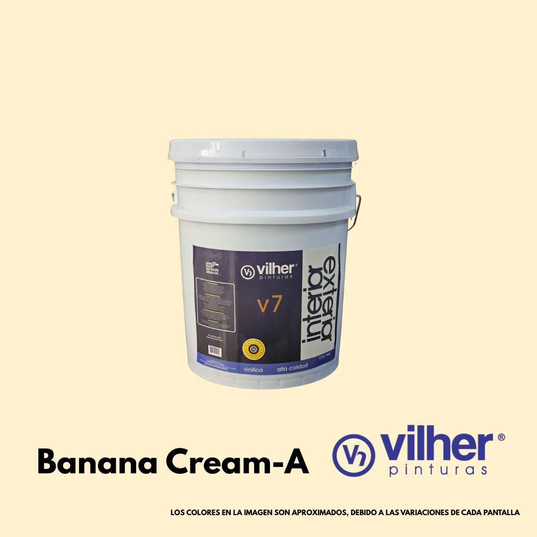 Pintura Vilher V7 Vinílica Acrílica 19 Litros 7 Años Interior y Exterior