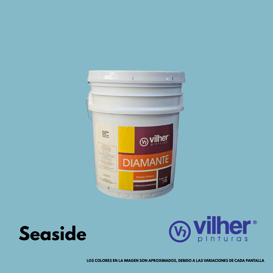 Pintura Vilher Vinílica Acrílica Diamante 19 Litros 3 Años Interior y Exterior
