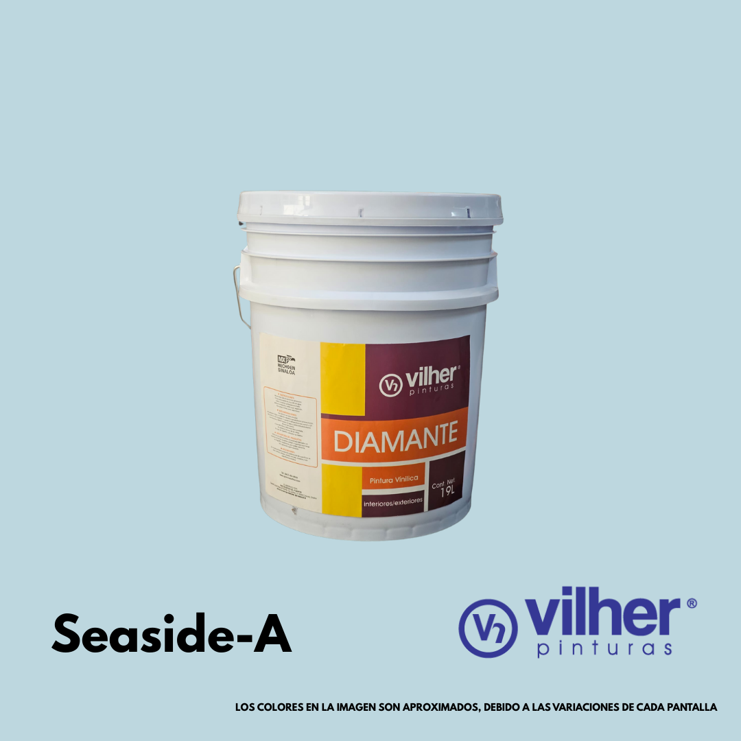 Pintura Vilher Vinílica Acrílica Diamante 19 Litros 3 Años Interior y Exterior