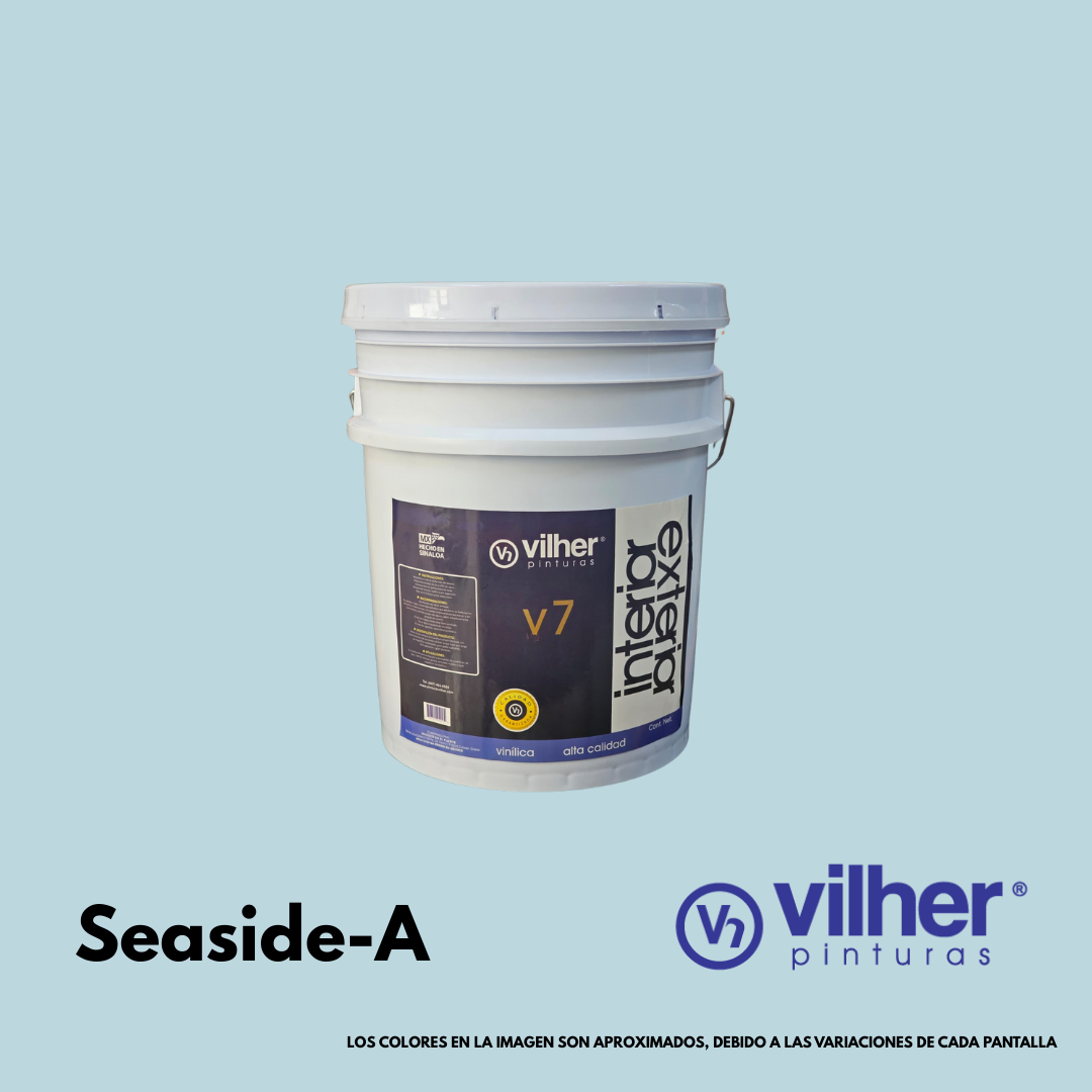 Pintura Vilher V7 Vinílica Acrílica 19 Litros 7 Años Interior y Exterior