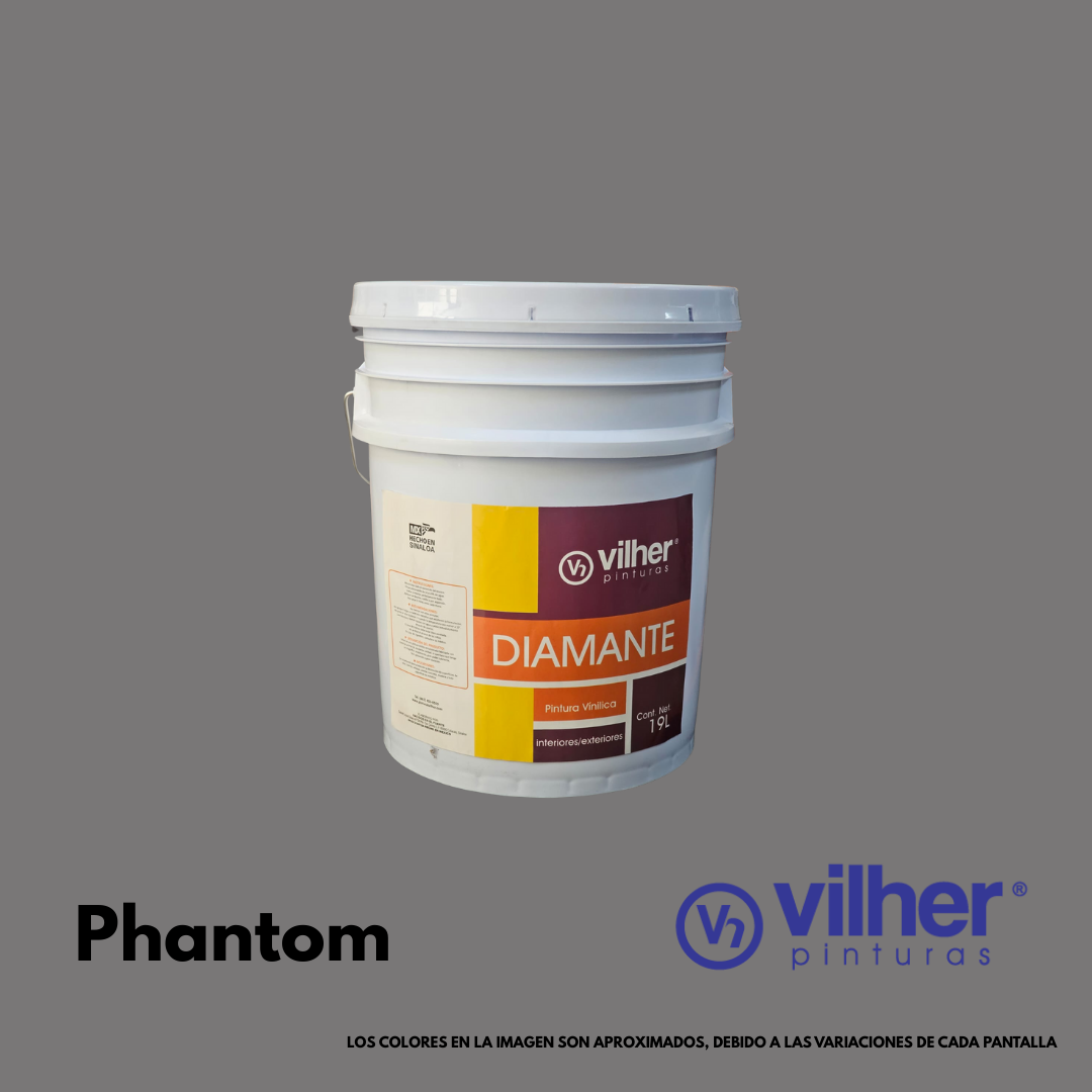 Pintura Vilher Vinílica Acrílica Diamante 19 Litros 3 Años Interior y Exterior