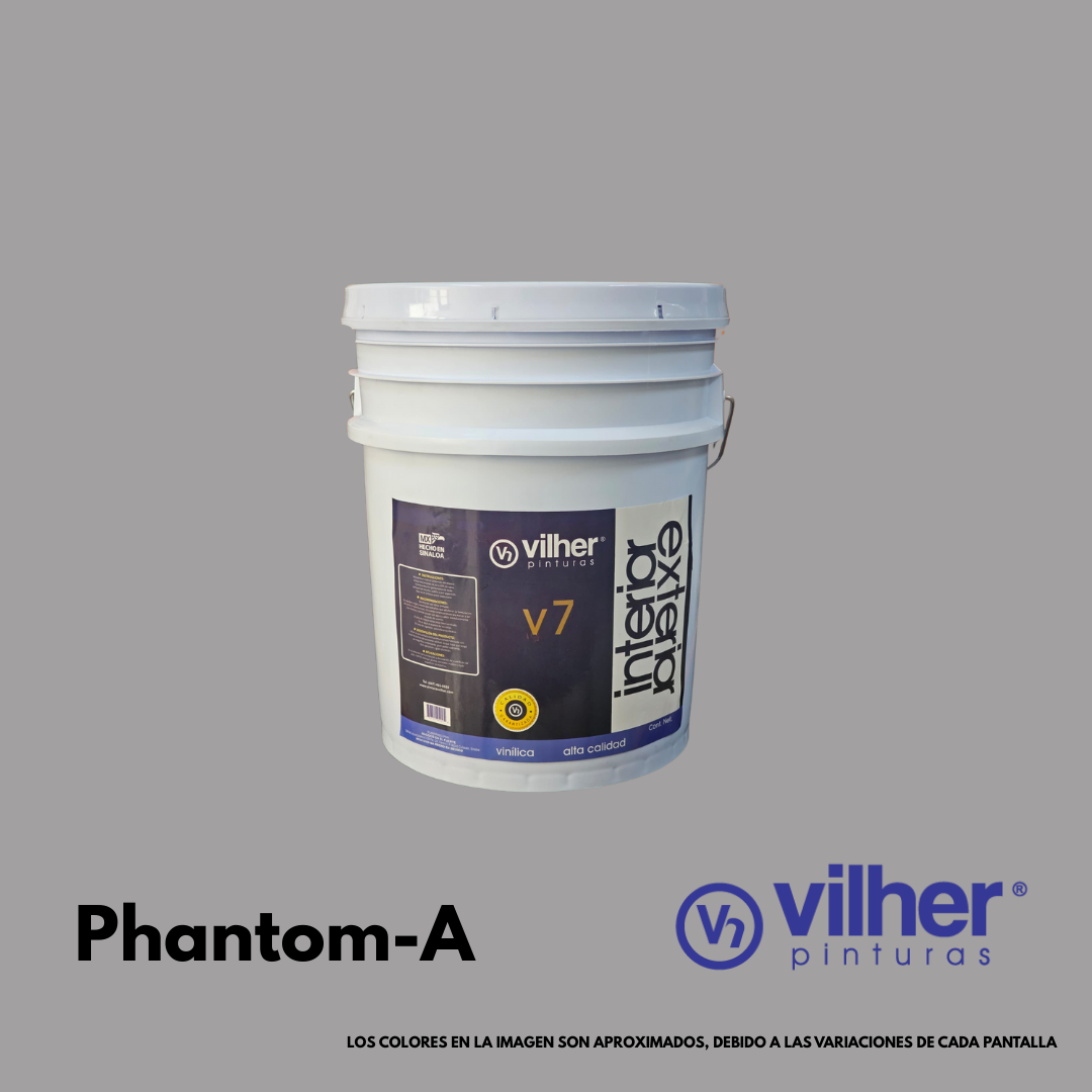Pintura Vilher V7 Vinílica Acrílica 19 Litros 7 Años Interior y Exterior