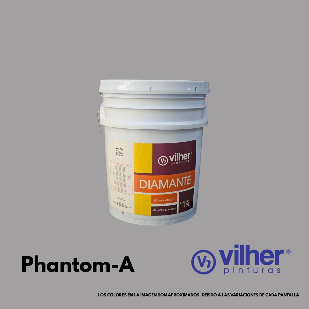 Pintura Vilher Vinílica Acrílica Diamante 19 Litros 3 Años Interior y Exterior