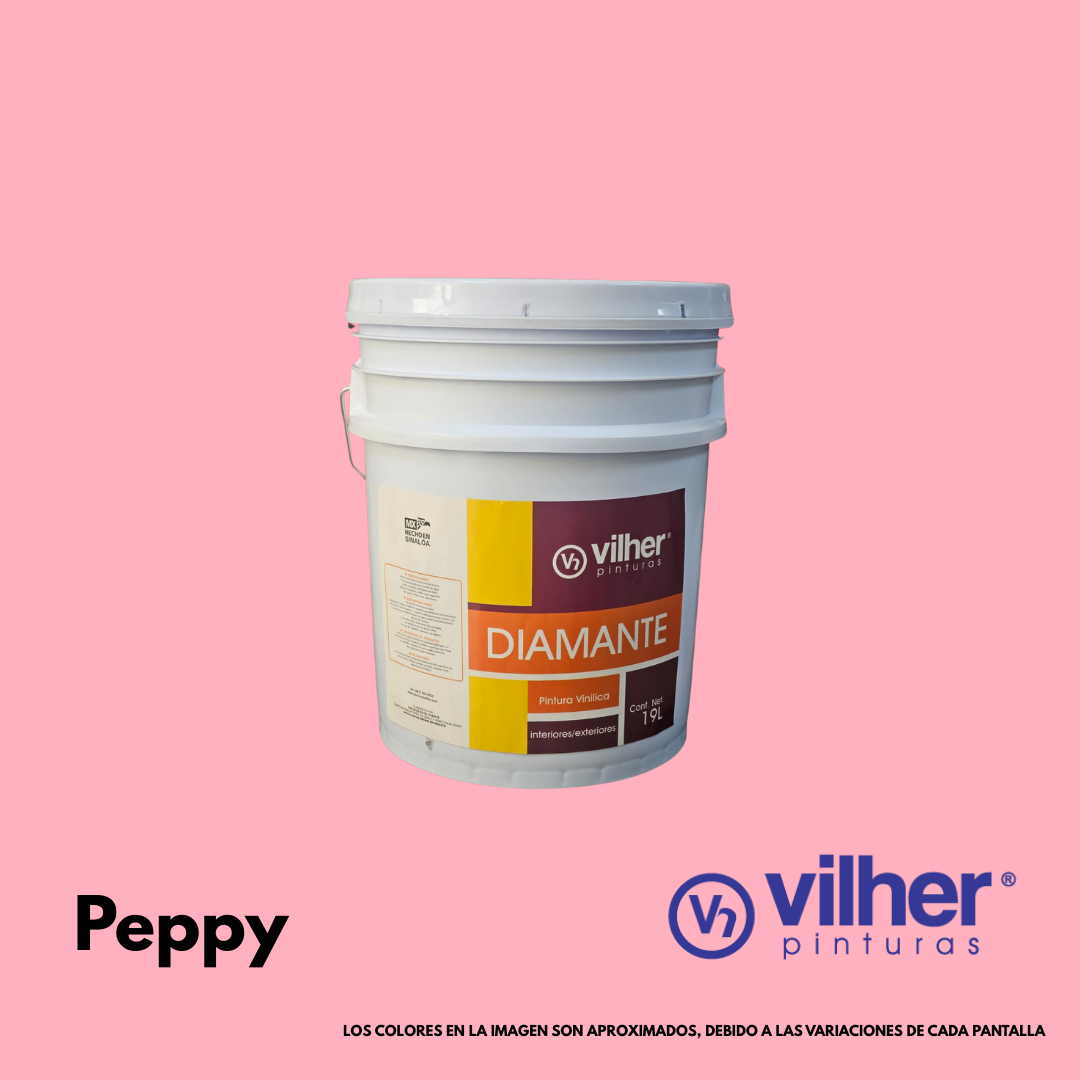 Pintura Vilher Vinílica Acrílica Diamante 19 Litros 3 Años Interior y Exterior
