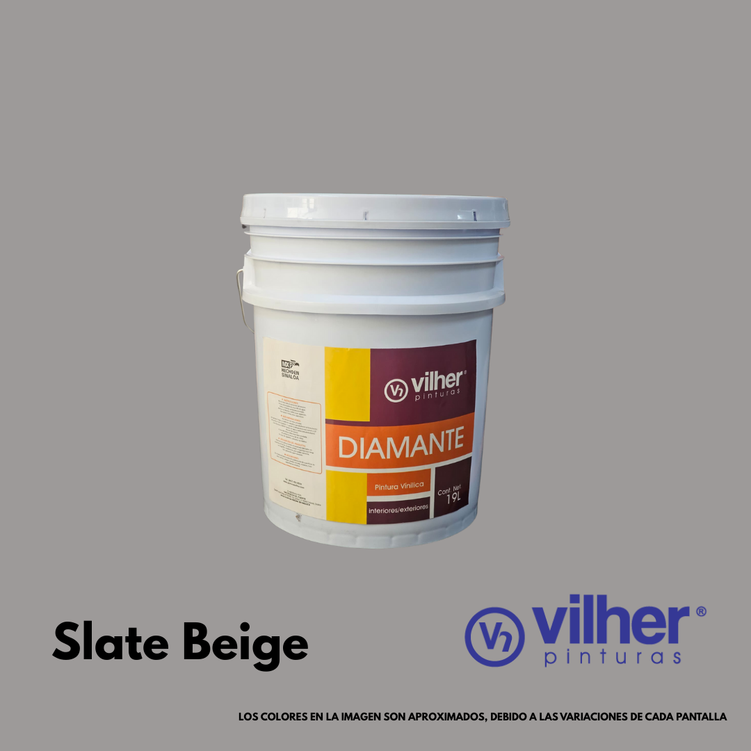 Pintura Vilher Vinílica Acrílica Diamante 19 Litros 3 Años Interior y Exterior
