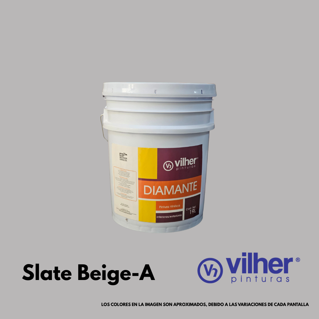 Pintura Vilher Vinílica Acrílica Diamante 19 Litros 3 Años Interior y Exterior