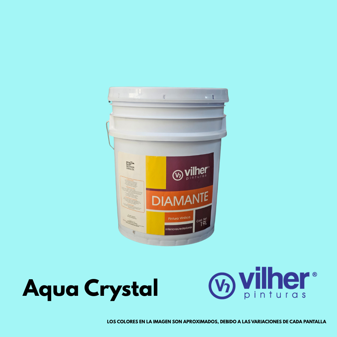 Pintura Vilher Vinílica Acrílica Diamante 19 Litros 3 Años Interior y Exterior
