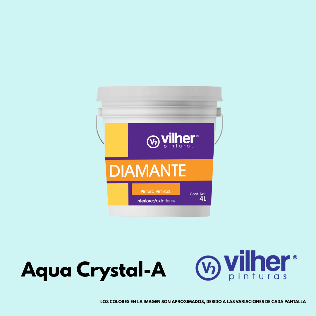 Pintura Vilher Vinílica Acrílica Diamante 4 Litros 3 Años Interior y Exterior