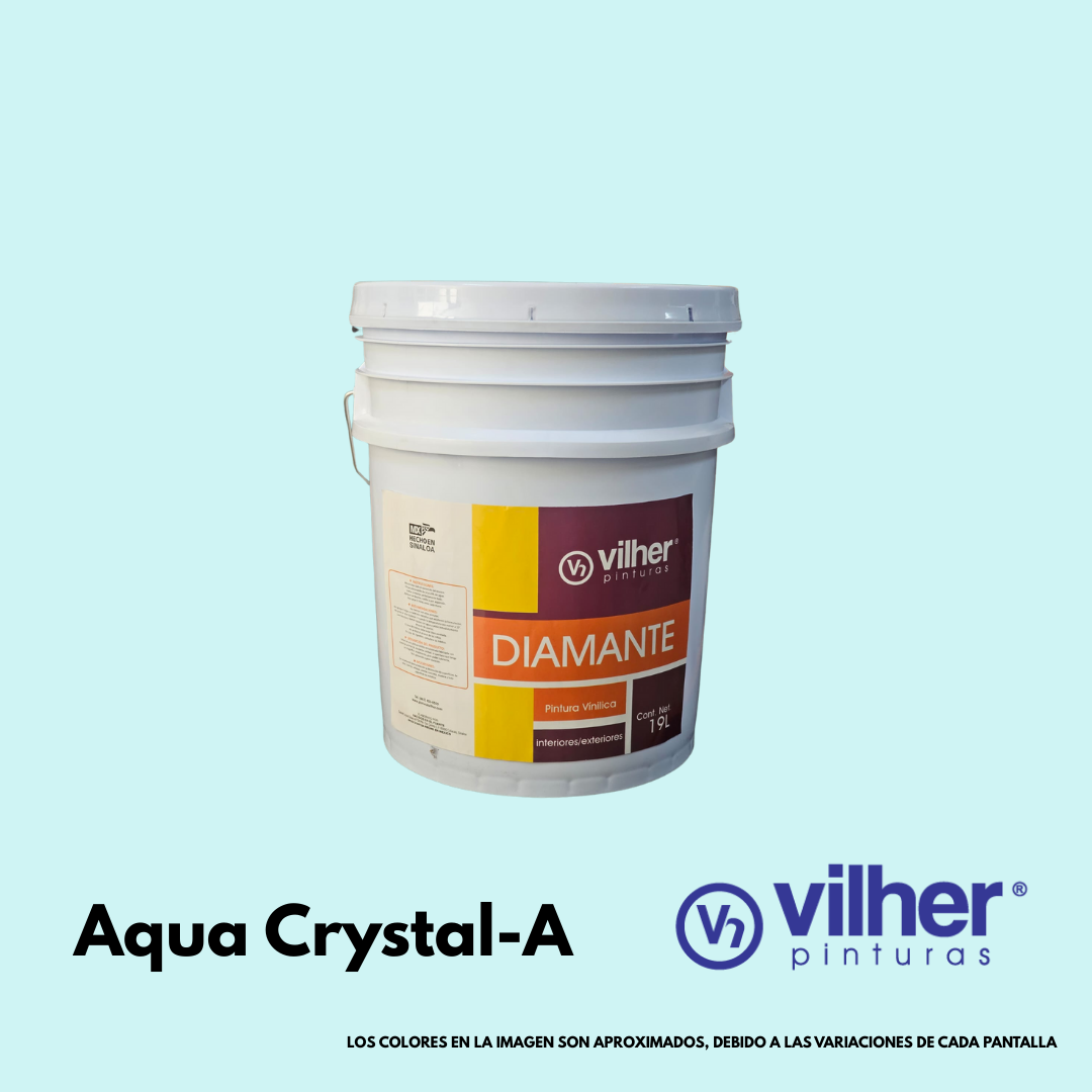 Pintura Vilher Vinílica Acrílica Diamante 19 Litros 3 Años Interior y Exterior