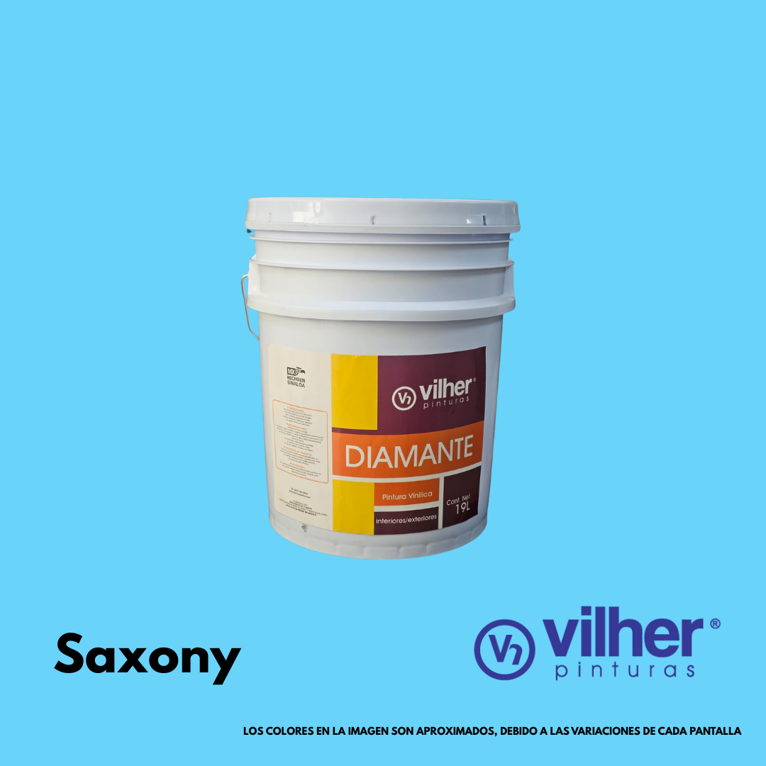 Pintura Vilher Vinílica Acrílica Diamante 19 Litros 3 Años Interior y Exterior