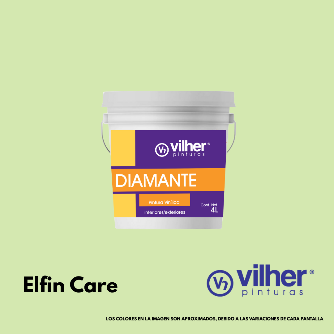 Pintura Vilher Vinílica Acrílica Diamante 4 Litros 3 Años Interior y Exterior