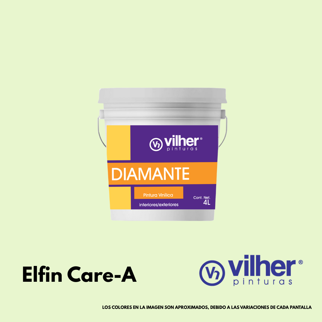 Pintura Vilher Vinílica Acrílica Diamante 4 Litros 3 Años Interior y Exterior