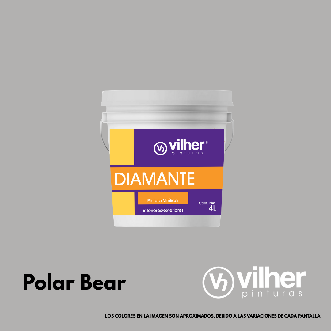 Pintura Vilher Vinílica Acrílica Diamante 4 Litros 3 Años Interior y Exterior