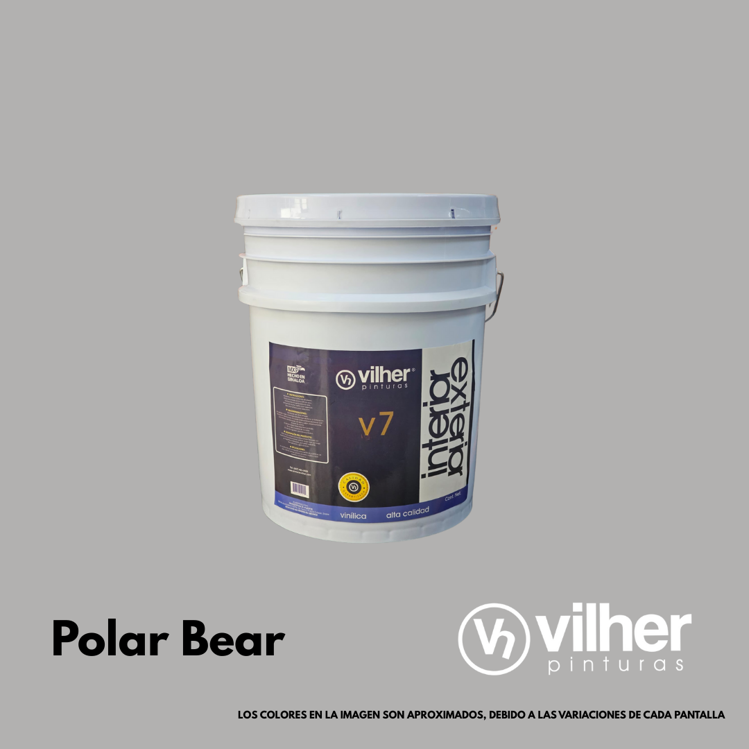Pintura Vilher V7 Vinílica Acrílica 19 Litros 7 Años Interior y Exterior