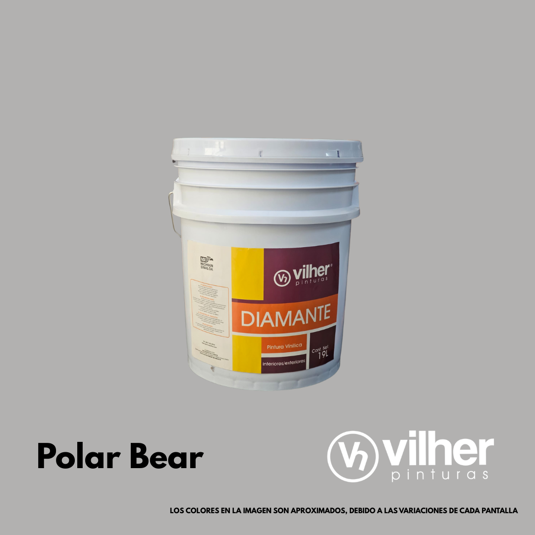 Pintura Vilher Vinílica Acrílica Diamante 19 Litros 3 Años Interior y Exterior