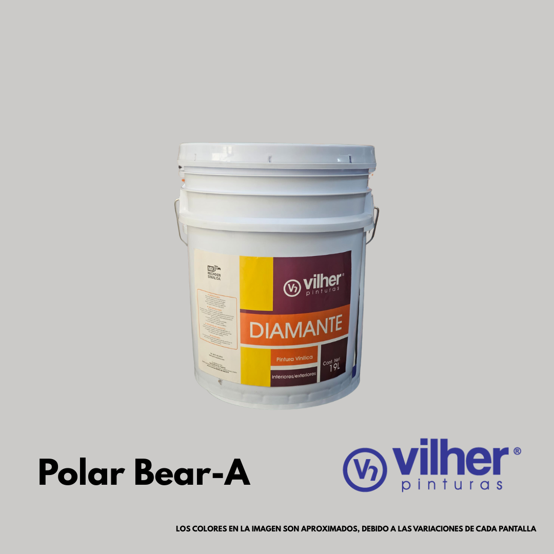 Pintura Vilher Vinílica Acrílica Diamante 19 Litros 3 Años Interior y Exterior
