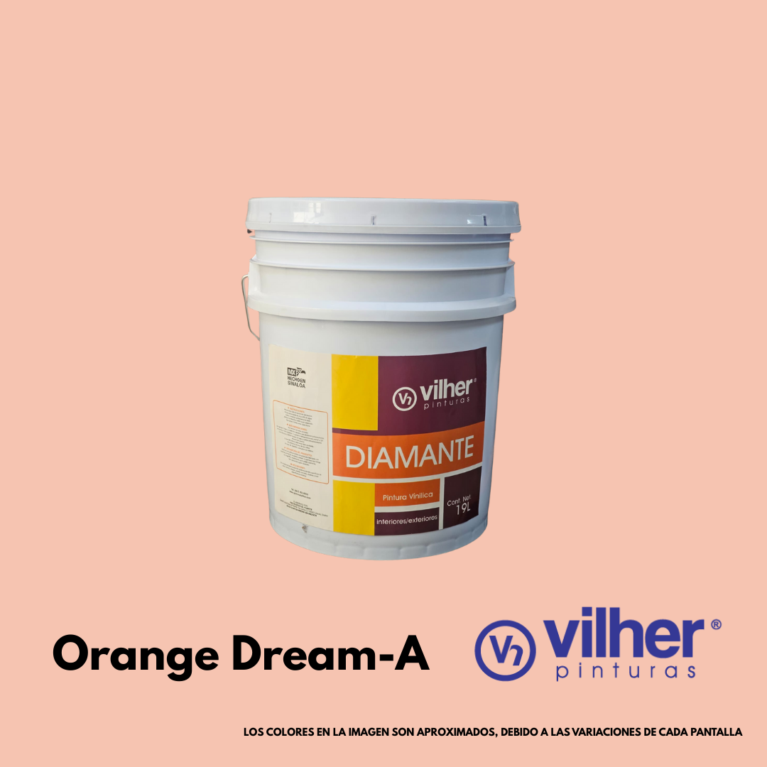 Pintura Vilher Vinílica Acrílica Diamante 19 Litros 3 Años Interior y Exterior