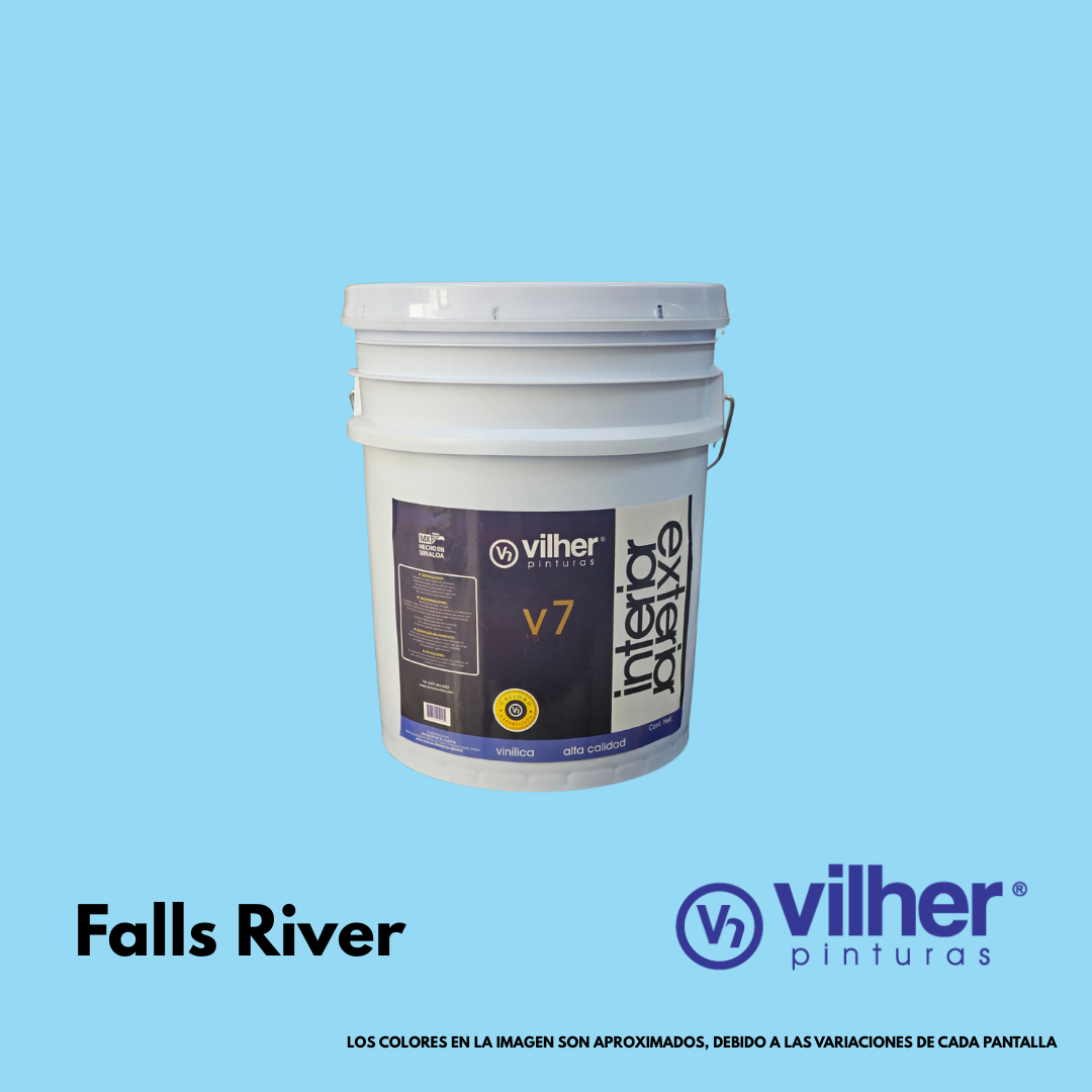 Pintura Vilher V7 Vinílica Acrílica 19 Litros 7 Años Interior y Exterior