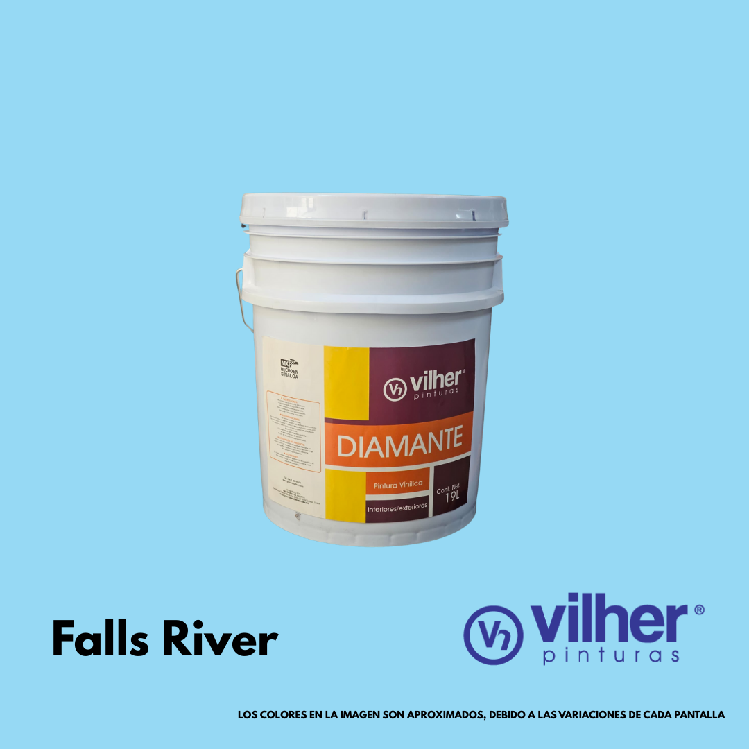 Pintura Vilher Vinílica Acrílica Diamante 19 Litros 3 Años Interior y Exterior