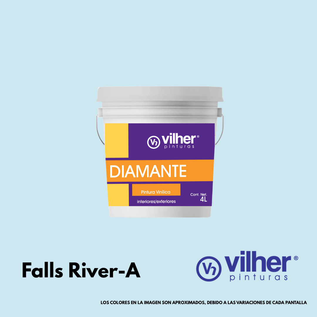 Pintura Vilher Vinílica Acrílica Diamante 4 Litros 3 Años Interior y Exterior