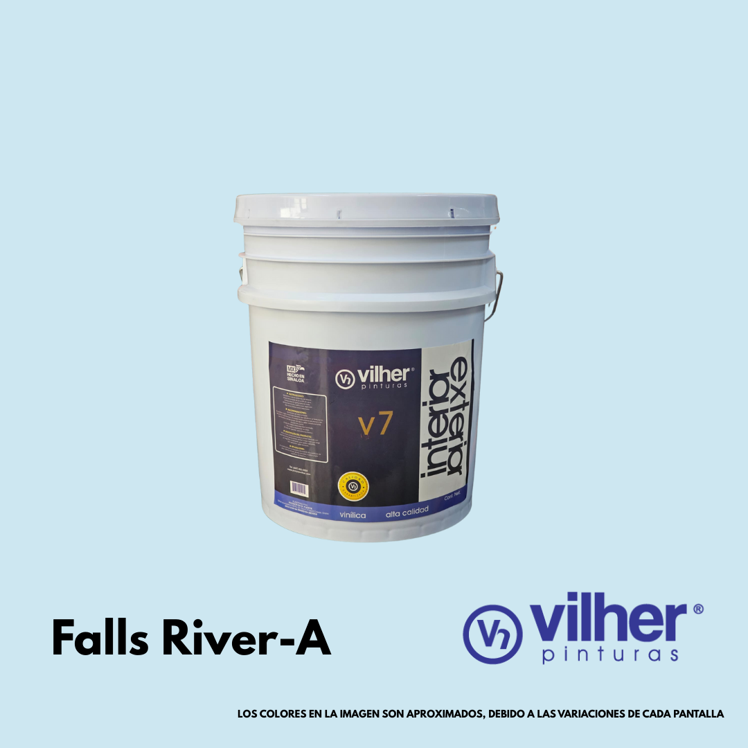 Pintura Vilher V7 Vinílica Acrílica 19 Litros 7 Años Interior y Exterior
