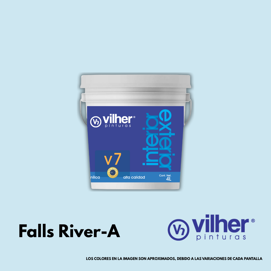 Pintura Vilher V7 Vinílica Acrílica 4 Litros 7 Años Interior y Exterior