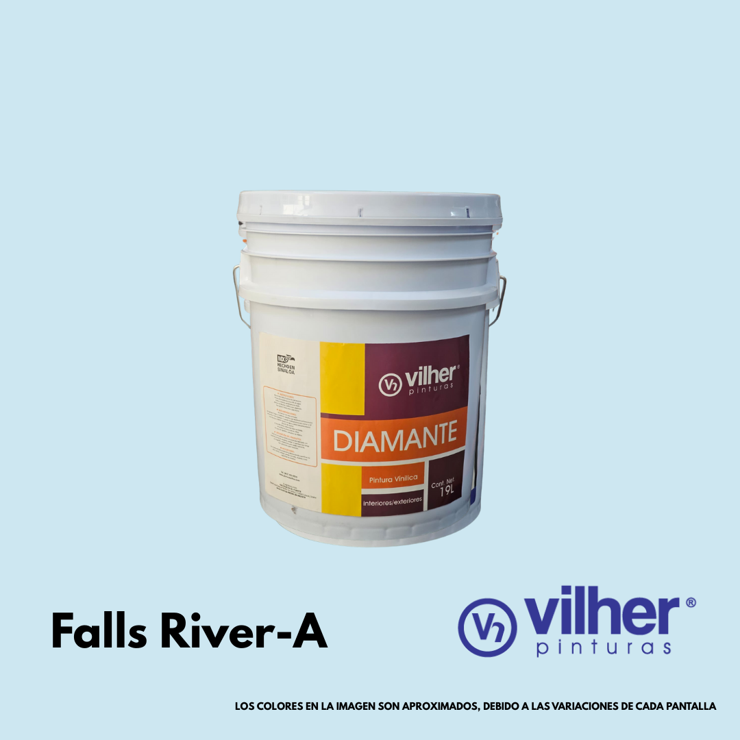 Pintura Vilher Vinílica Acrílica Diamante 19 Litros 3 Años Interior y Exterior