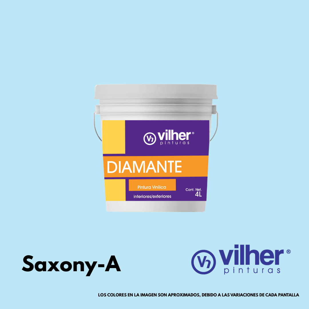 Pintura Vilher Vinílica Acrílica Diamante 4 Litros 3 Años Interior y Exterior
