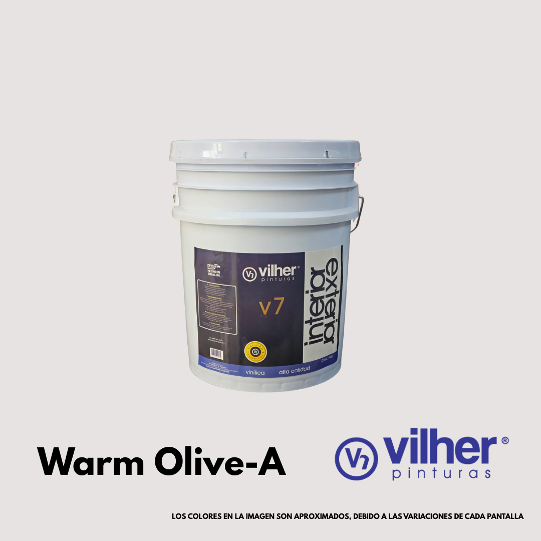 Pintura Vilher V7 Vinílica Acrílica 19 Litros 7 Años Interior y Exterior