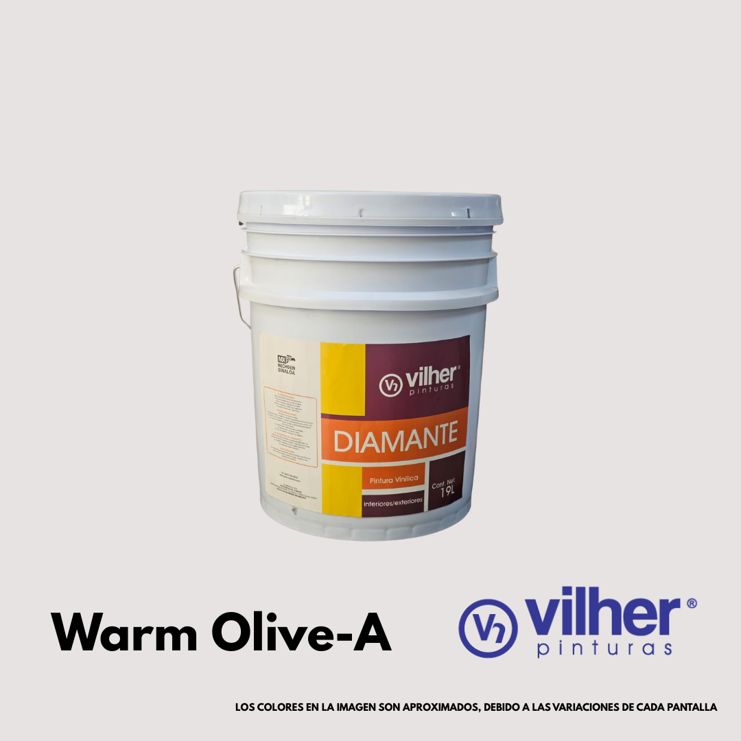 Pintura Vilher Vinílica Acrílica Diamante 19 Litros 3 Años Interior y Exterior