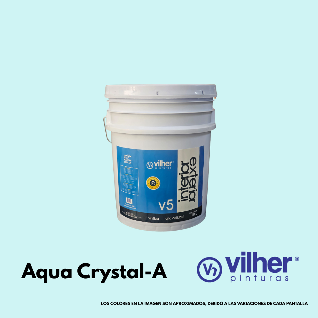 Pintura Vilher V5 Vinílica Acrílica 19 Litros 5 Años Interior y Exterior