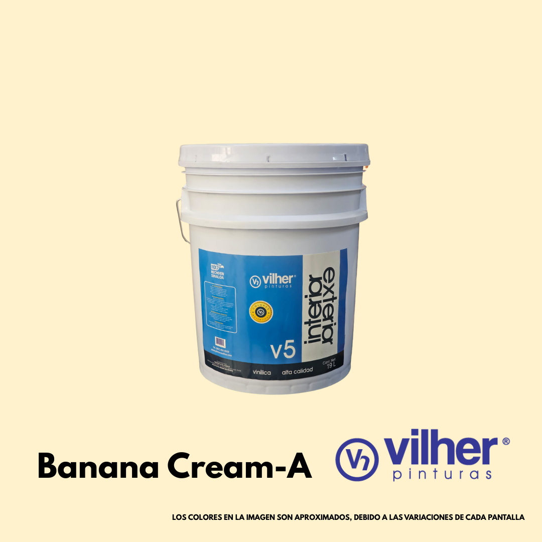 Pintura Vilher V5 Vinílica Acrílica 19 Litros 5 Años Interior y Exterior