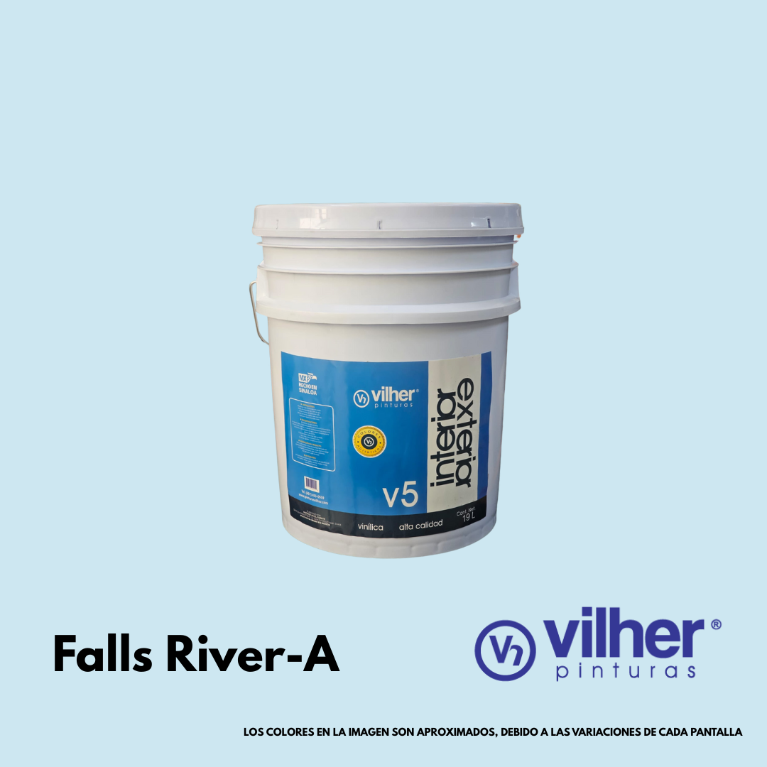 Pintura Vilher V5 Vinílica Acrílica 19 Litros 5 Años Interior y Exterior