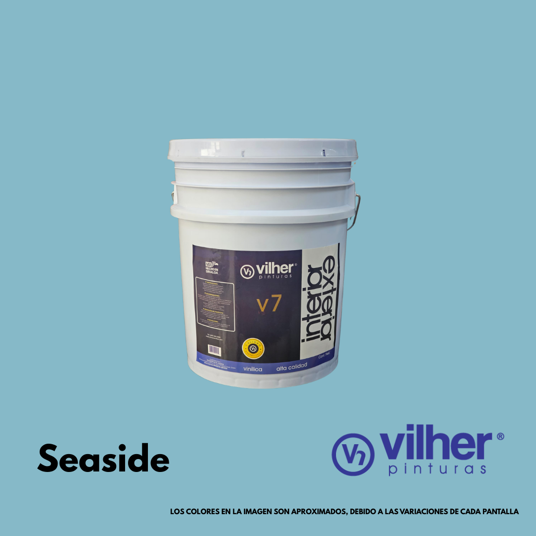 Pintura Vilher V7 Vinílica Acrílica 19 Litros 7 Años Interior y Exterior