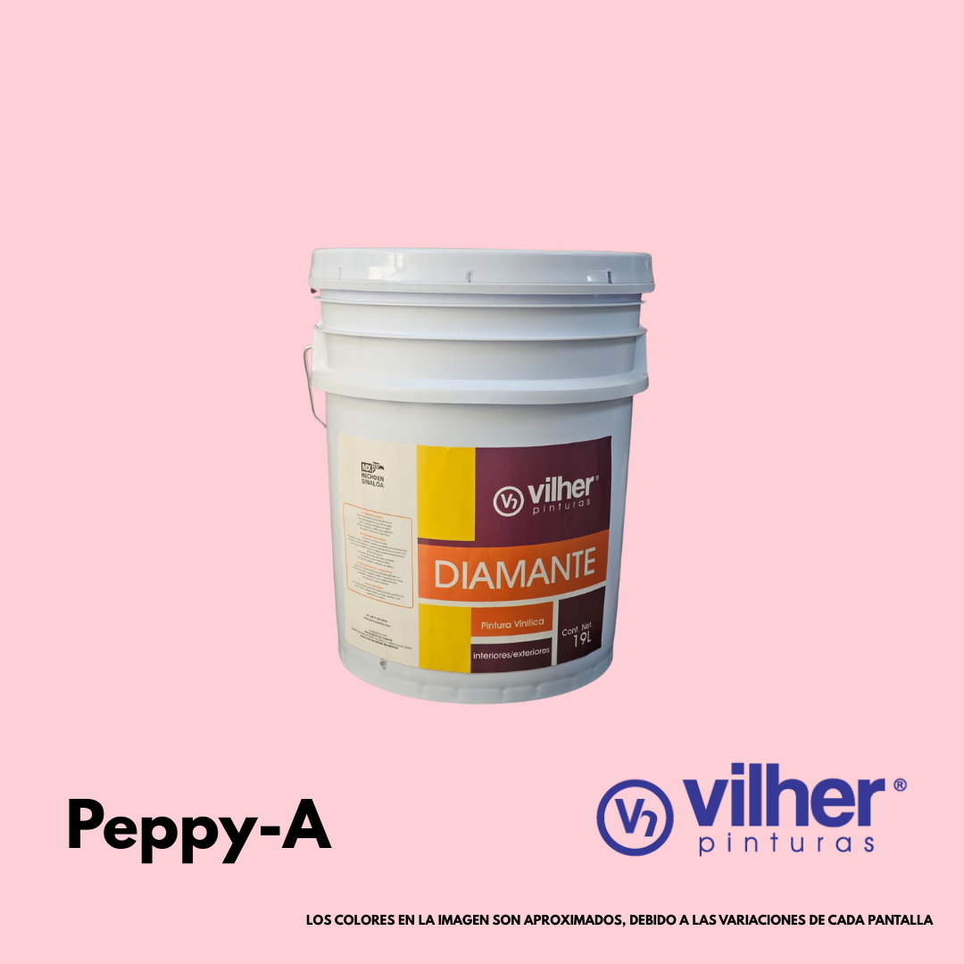 Pintura Vilher Vinílica Acrílica Diamante 19 Litros 3 Años Interior y Exterior
