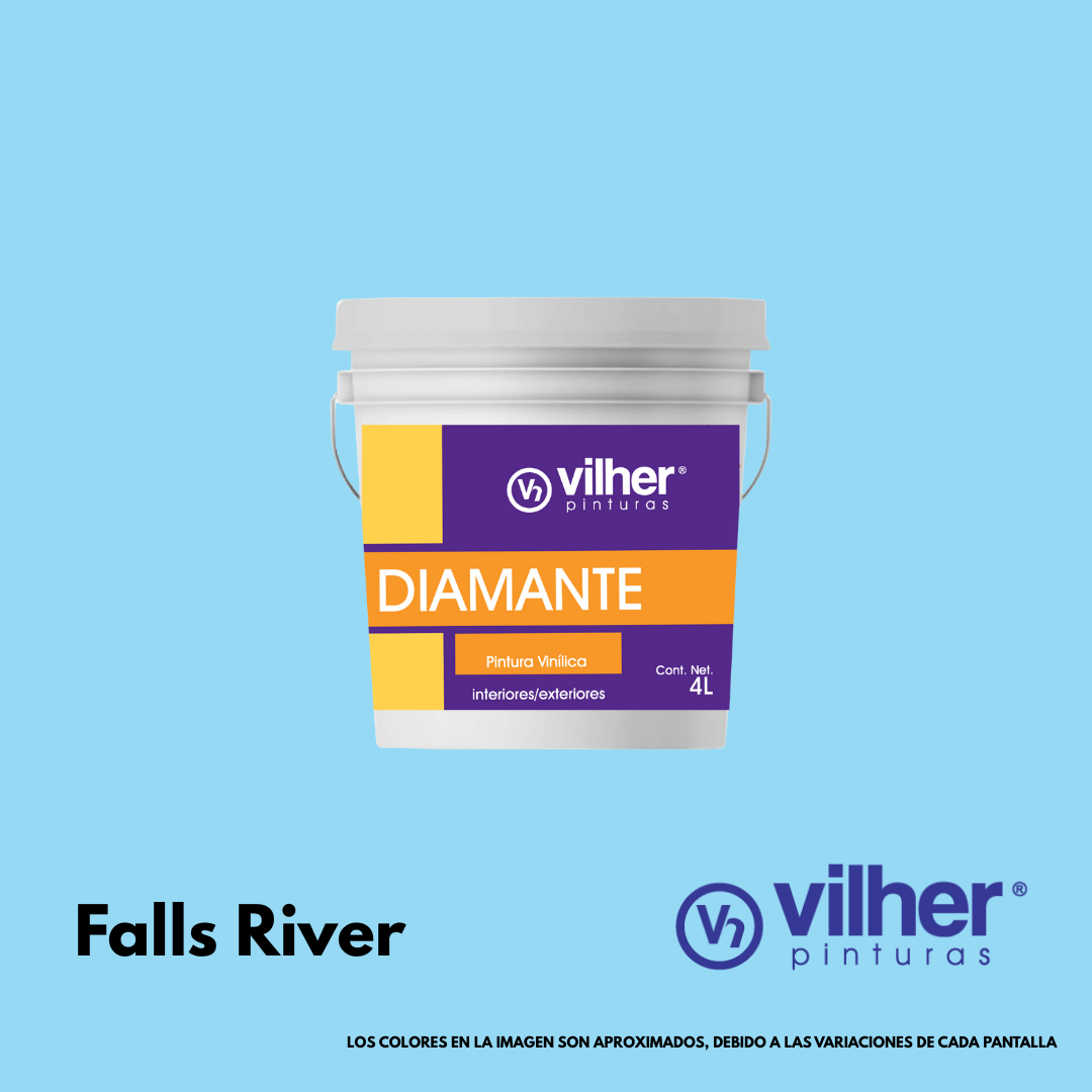 Pintura Vilher Vinílica Acrílica Diamante 4 Litros 3 Años Interior y Exterior
