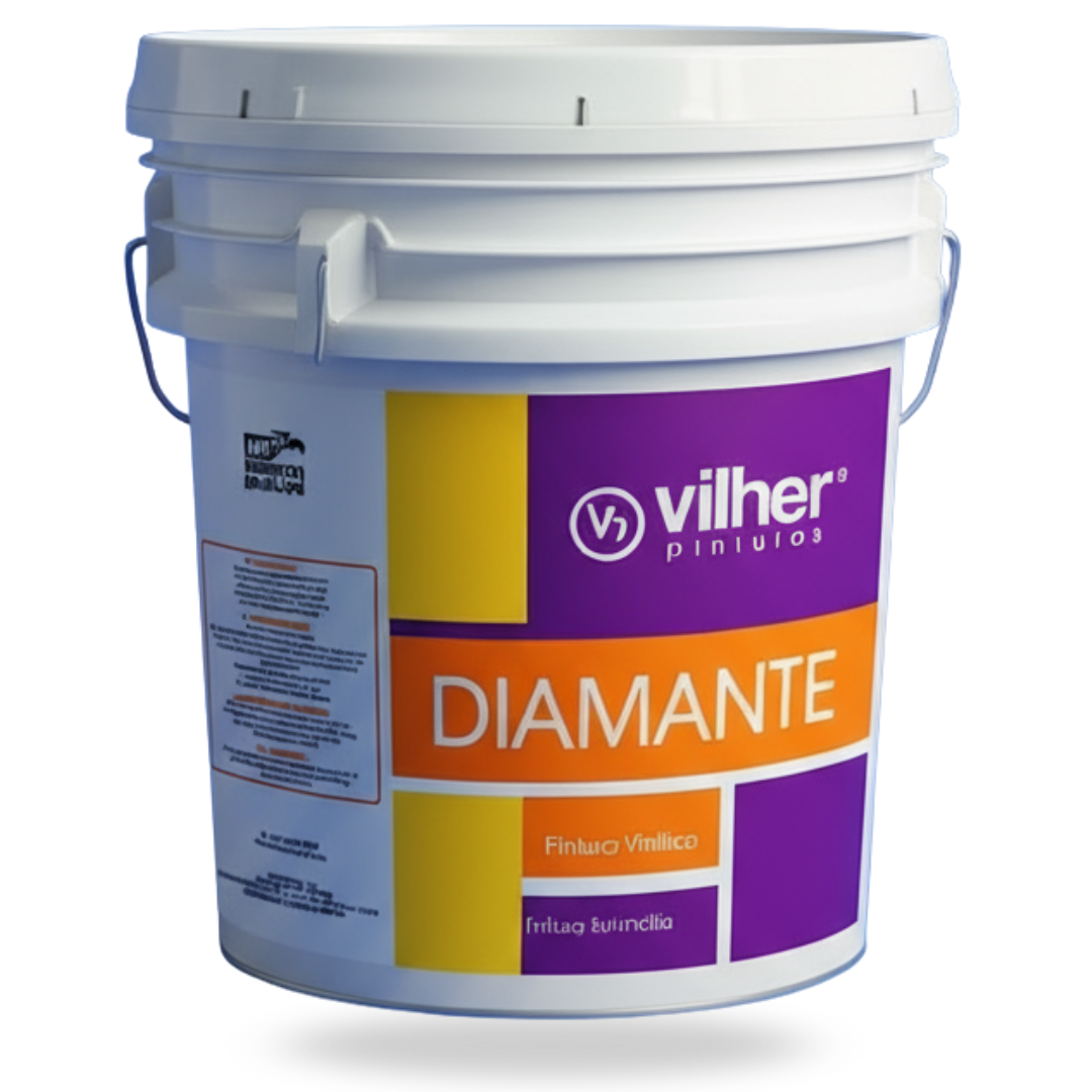 Pintura Vilher Vinílica Acrílica Diamante 19 Litros 3 Años Interior y Exterior